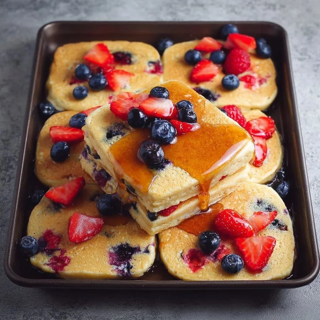 Berrypan Berry Sheet Pan Pancakes