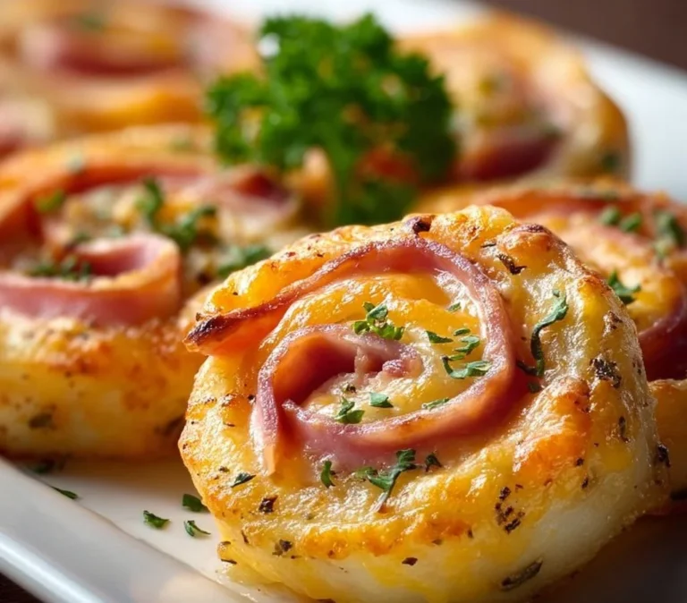 Easter Ham and Cheddar Pinwheels ready for the holiday feast
