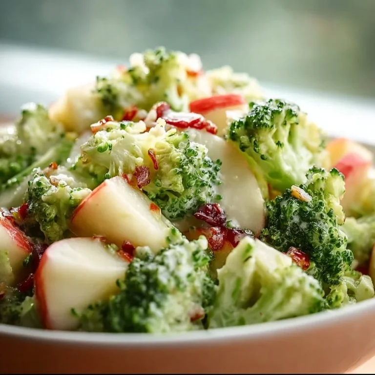 Delicious Apple Broccoli Salad with fresh ingredients and vibrant colors