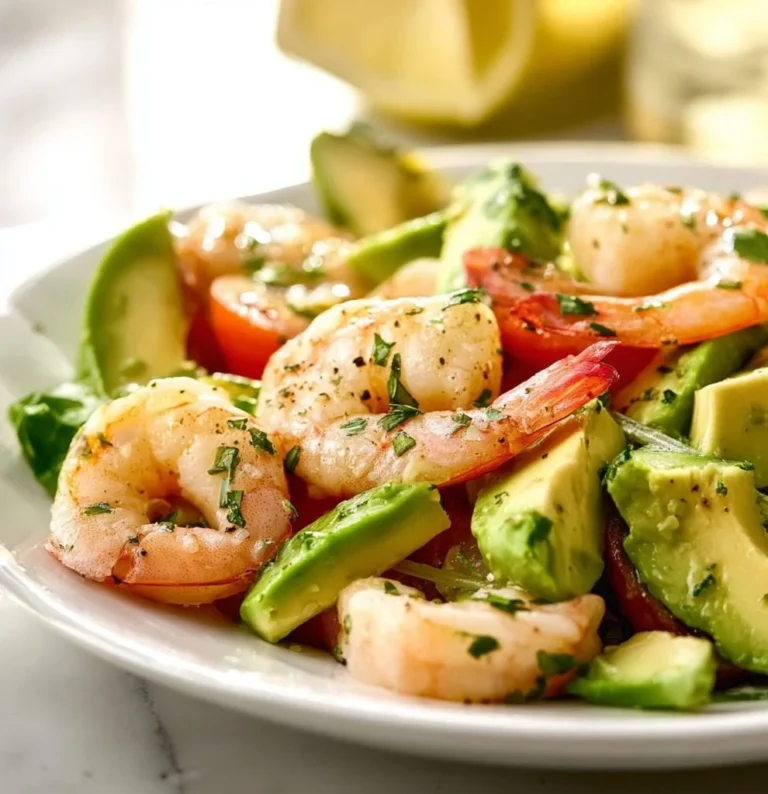 Citrus Shrimp and Avocado Salad with vibrant colors and fresh ingredients