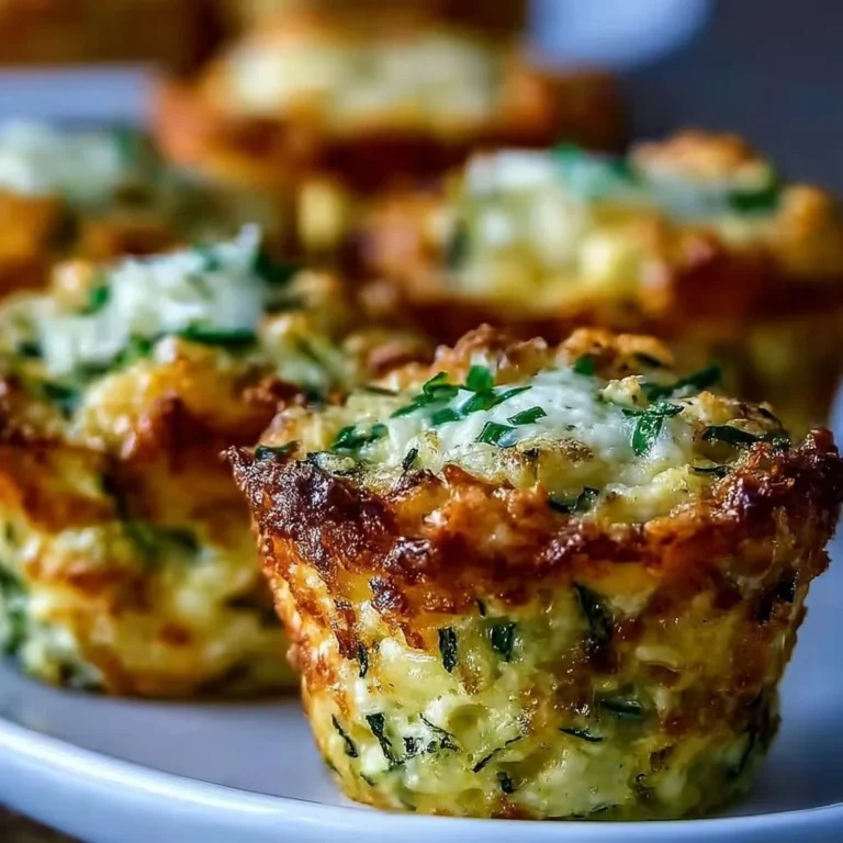 Crispy Parmesan zucchini potato muffins fresh out of the oven.