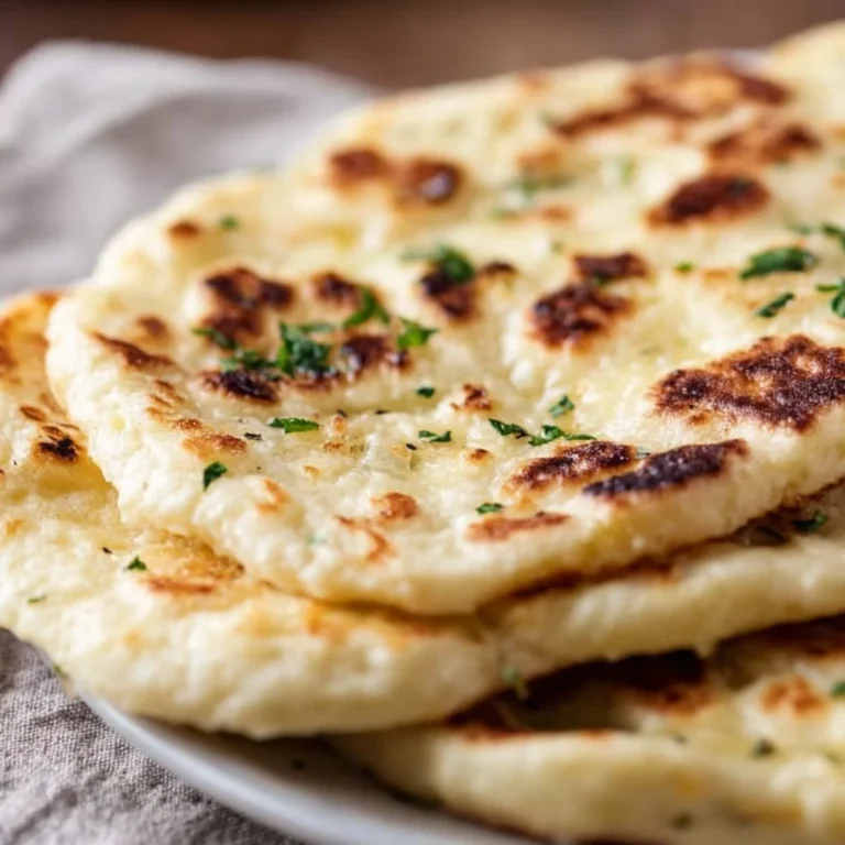 Easy gluten-free naan made with 3 ingredients, no yeast required.