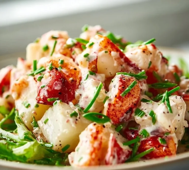 Gordon Ramsay's delicious lobster salad plated beautifully