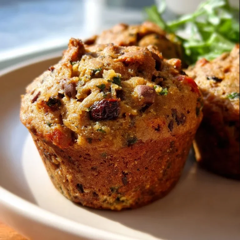 Vegan power muffins displayed on a wooden table, showcasing their healthy ingredients.