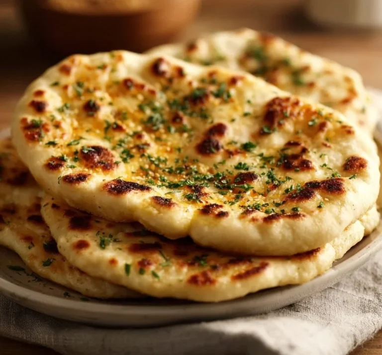 Delicious healthy gluten free naan bread served with dips