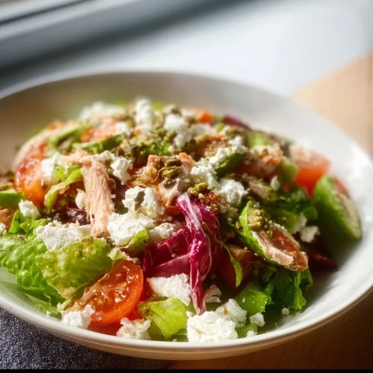 Delicious Keto Salad with fresh vegetables and low-carb dressing