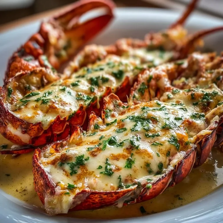 Deliciously prepared Lobster Thermidor served with garnishes