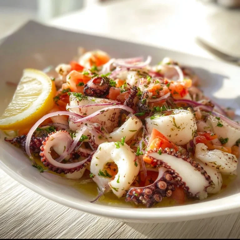 Fresh and colorful seafood salad with shrimp, crab, and mixed greens