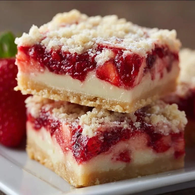 Delicious strawberry shortcake bars topped with fresh strawberries and whipped cream