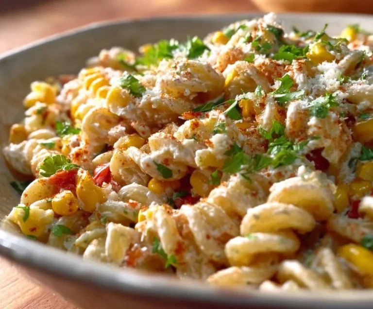 Delicious Street Corn Pasta Salad with vibrant ingredients