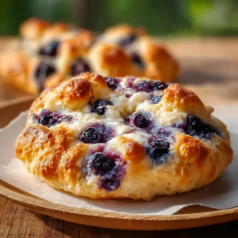 Delicious Cottage Cheese Blueberry Cloud Bread recipe for a light snack