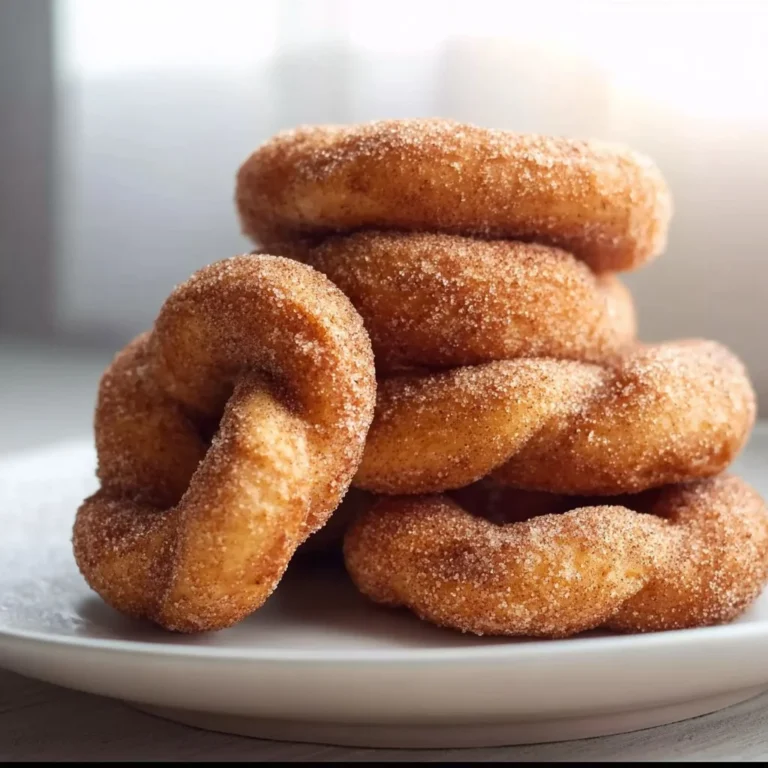 Easy gluten-free cinnamon twist donuts with a sweet glaze and cinnamon topping.