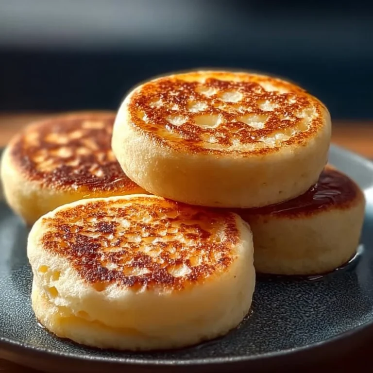 Freshly made gluten-free crumpets served with honey and butter