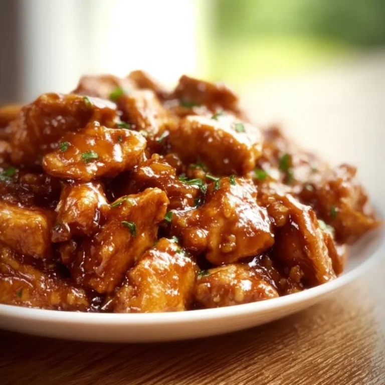 Delicious Slow Cooker Honey Chicken garnished with green onions