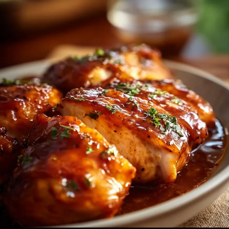 Delicious Sweet Baby Ray's Crockpot Chicken served with sides